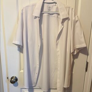 Men's White Casual Button Down Shirt